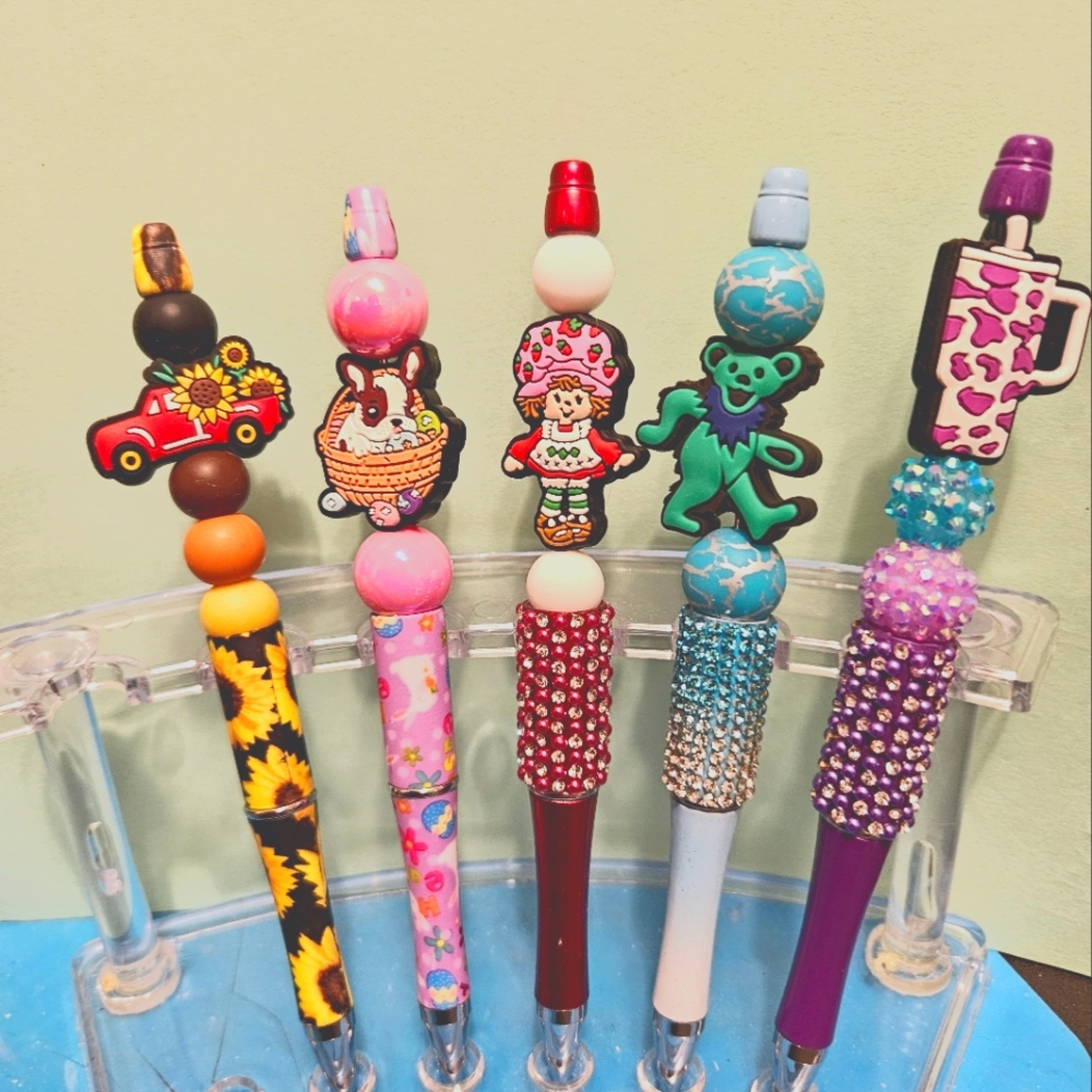Beaded pens